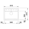   BLANCO DALAGO 6 SILGRANIT mosogató, tartufo, lefolyó-távműködtetővel