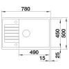 BLANCO ZIA XL 6 S Compact SILGRANIT mosogató, antracit