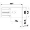 BLANCO FAVUM XL 6 S SILGRANIT mosogató, törtfehér
