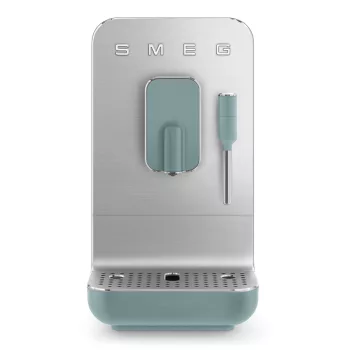   SMEG AUTOMATA KÁVÉFŐZŐ, Collezione design, tejhabosító funkció, matt smaragdzöld