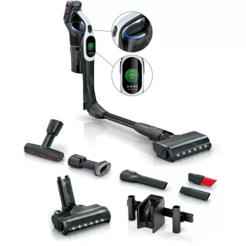   BOSCH BCS1041WAC Akkumulátoros porszívó | Unlimited 10 | 18 V / 4 Ah Li-Ion akku | Fehér