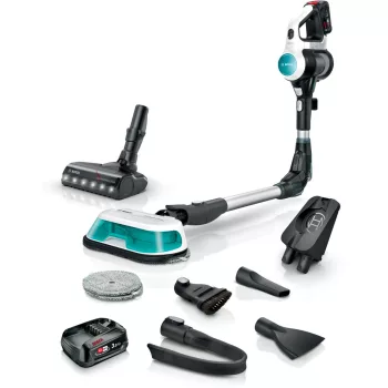   BOSCH BCS712HYG5 Serie|7 ProHygienic Aqua Akkumulátoros porszívó | Unlimited 7 | 18 V / 2 db 3 Ah Li-Ion akku | Fehér