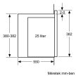 BOSCH BFL553MS0 Serie|4 Beépíthető mikrohullámú sütő | Nemesacél