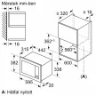 BOSCH BFL623MB4 Serie|2 Beépíthető mikrohullámú sütő | Fekete