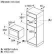 BOSCH BFL7221B1 Serie|8 Beépíthető mikrohullámú sütő | Fekete