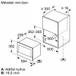 BOSCH BFL7221W1 Serie|8 Beépíthető mikrohullámú sütő | Fehér