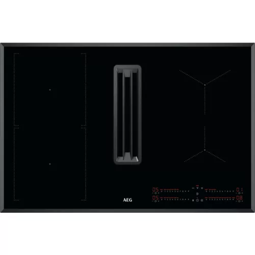 AEG CCE84543FB beépíthető indukciós főzőlap + elszívó | Hob2Hood | 83 cm