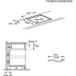 AEG CCE84543FB beépíthető indukciós főzőlap + elszívó | Hob2Hood | 83 cm