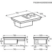 AEG CCE84543FB beépíthető indukciós főzőlap + elszívó | Hob2Hood | 83 cm