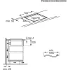   AEG CCE84779FB Beépíthető indukciós főzőlap beépített páraelszívóval | 83 cm