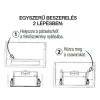   EVIDO MOVE 60B beépíthető páraelszívó, 60 cm, fekete üveg, mozgásvezérlés