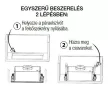 EVIDO MOVE 60B beépíthető páraelszívó, 60 cm, fekete üveg, mozgásvezérlés