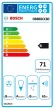 BOSCH DBB65CC60 Serie|4 Integrált beépíthető design páraelszívó | 583 m3/óra | 60 cm | Fekete