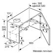 BOSCH DFL064W53 Serie|2 Beépíthető teleszkópos páraelszívó | 389m3/óra | 60 cm | Nemesacél