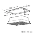 BOSCH DHL555BL Serie|4 Álkürtőbe beépíthető páraelszívó | 590m3/óra | 50 cm | Nemesacél