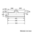 BOSCH DHL555BM Serie|4 Álkürtőbe beépíthető páraelszívó | 604m3/óra | 50 cm | Nemesacél