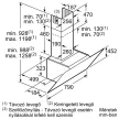 BOSCH DWK87CM60 Serie|4 Beépíthető fali kürtős páraelszívó | TouchSelect | 700m3/óra | 80 cm | Fekete üveg