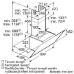 BOSCH DWK98JQ60 Serie|6 Beépíthető fali kürtős páraelszívó | TouchControl | 840m3/óra | 90 cm | Fekete üveg
