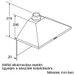 BOSCH DWP66BC50 Serie|2 Beépíthető fali kürtős páraelszívó | 570m3/óra | 60 cm | Nemesacél