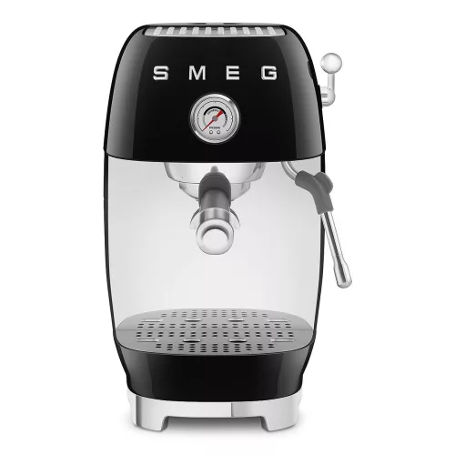 SMEG ESPRESSO KÁVÉFŐZŐ COLD BREW FUNKCIÓVAL, retro, fekete