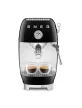 SMEG ESPRESSO KÁVÉFŐZŐ COLD BREW FUNKCIÓVAL, retro, fekete