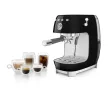 SMEG ESPRESSO KÁVÉFŐZŐ COLD BREW FUNKCIÓVAL, retro, fekete