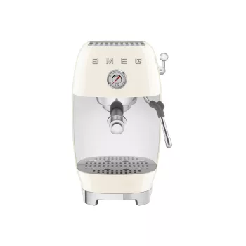   SMEG ESPRESSO KÁVÉFŐZŐ COLD BREW FUNKCIÓVAL, retro, bézs