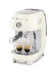 SMEG ESPRESSO KÁVÉFŐZŐ COLD BREW FUNKCIÓVAL, retro, bézs