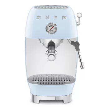   SMEG ESPRESSO KÁVÉFŐZŐ COLD BREW FUNKCIÓVAL, retro, világoskék
