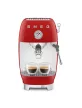 SMEG ESPRESSO KÁVÉFŐZŐ COLD BREW FUNKCIÓVAL, retro, piros