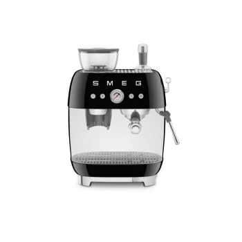   SMEG ŐRLŐVEL KOMBINÁLT ESPRESSO KÁVÉFŐZŐ, retro, fekete