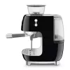   SMEG ŐRLŐVEL KOMBINÁLT ESPRESSO KÁVÉFŐZŐ, retro, fekete