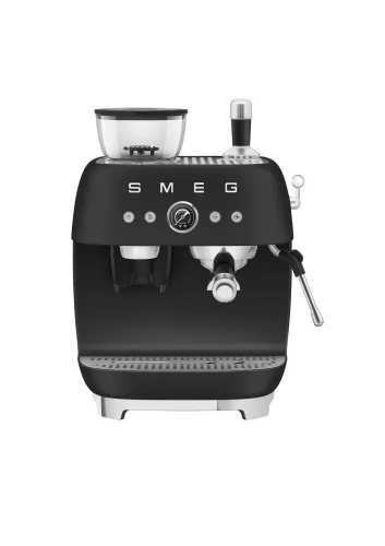 SMEG ŐRLŐVEL KOMBINÁLT ESPRESSO KÁVÉFŐZŐ, retro, matt fekete