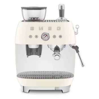   SMEG ŐRLŐVEL KOMBINÁLT ESPRESSO KÁVÉFŐZŐ, retro, bézs