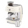 SMEG ŐRLŐVEL KOMBINÁLT ESPRESSO KÁVÉFŐZŐ, retro, bézs