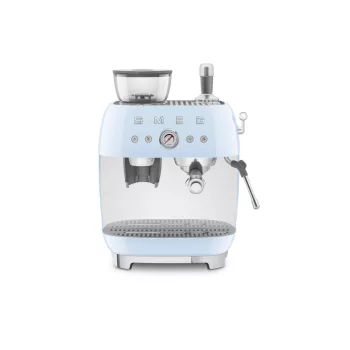   SMEG ŐRLŐVEL KOMBINÁLT ESPRESSO KÁVÉFŐZŐ, retro, világoskék