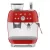 SMEG ŐRLŐVEL KOMBINÁLT ESPRESSO KÁVÉFŐZŐ, retro, piros