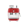   SMEG ŐRLŐVEL KOMBINÁLT ESPRESSO KÁVÉFŐZŐ, retro, piros