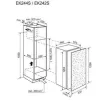 Electrolux EK242SRWE Beépíthető hűtőszekrény | OptiSpace | 214 l | 126.9 cm magas | 54.7 cm széles