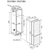   Electrolux EK276BNRWE Beépíthető kombinált alulfagyasztós hűtőszekrény | 152.3 cm magas | 54.7 cm széles