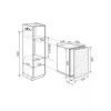  Electrolux Novamatic EK717.2L Beépíthető hűtőszekrény | 140l | 88.9 cm magas | 55 cm széles
