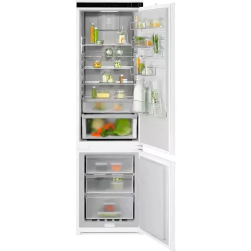 Electrolux ENG8MD19S Beépíthető kombinált alulfagyasztós hűtőszekrény | NoFrost | 192/61 l | 188,4cm magas | 54,6 cm széles