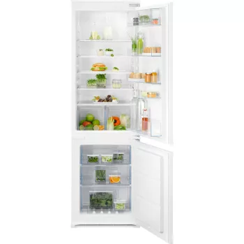   Electrolux ENT6NE18S Beépíthető kombinált alulfagyasztós hűtőszekrény | NoFrost | TwinTech | 195/62 l | 177.2 cm magas | 54,6 cm széles