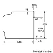 BOSCH HBG7741W1 Serie|8 Beépíthető sütő | Fehér