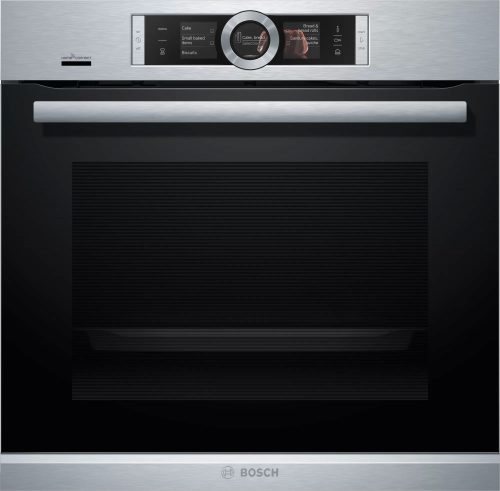 Bosch HRG6769S6 Serie|8 Beépíthető sütő gőz funkcióval | TFT | 71l | Pirolitikus | Added Steam | PerfectBake | PerfectRoast | Wifi | Nemesacél