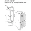   Electrolux IK301BNL Beépíthető kombinált alulfagyasztós hűtőszekrény | NoFrost | DynamicAir | CleanAir | 194/60 | 165 cm magas | 54.7 cm széles