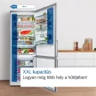 BOSCH KGN49VICT Serie|4 Szabadonálló kombinált alulfagyasztós hűtőszekrény | Szálcsiszolt acél színű