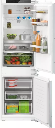 BOSCH KIN86VFE0 Serie|4 Beépíthető kombinált alulfagyasztós hűtőszekrény | NoFrost | 184/76 l | 177.2 cm magas | 54.1 cm széles