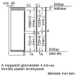 BOSCH KIN86VFE0 Serie|4 Beépíthető kombinált alulfagyasztós hűtőszekrény | NoFrost | 184/76 l | 177.2 cm magas | 54.1 cm széles
