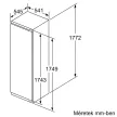 BOSCH KIR81VFF0 Serie|4 Beépíthető hűtőszekrény | MultiBox | 319 l | 177.5 cm magas | 56 cm széles